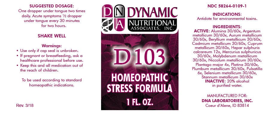 D-103 package label