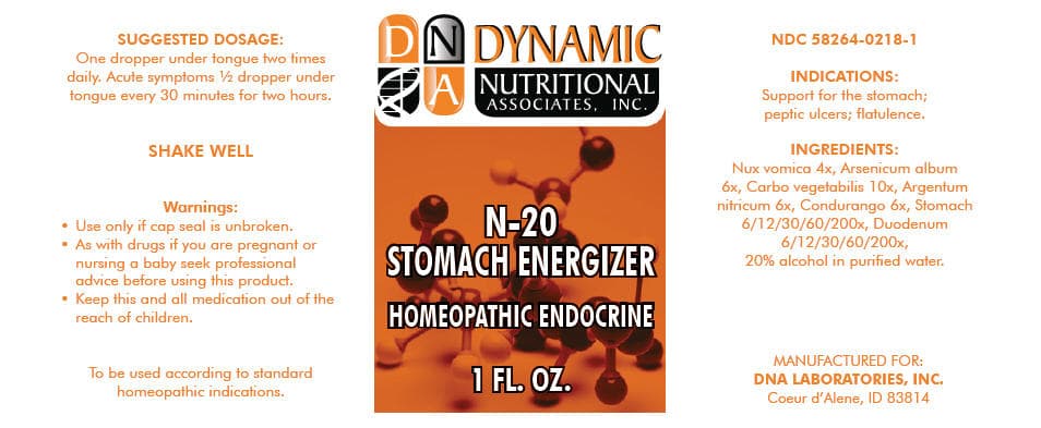 N-20 package label