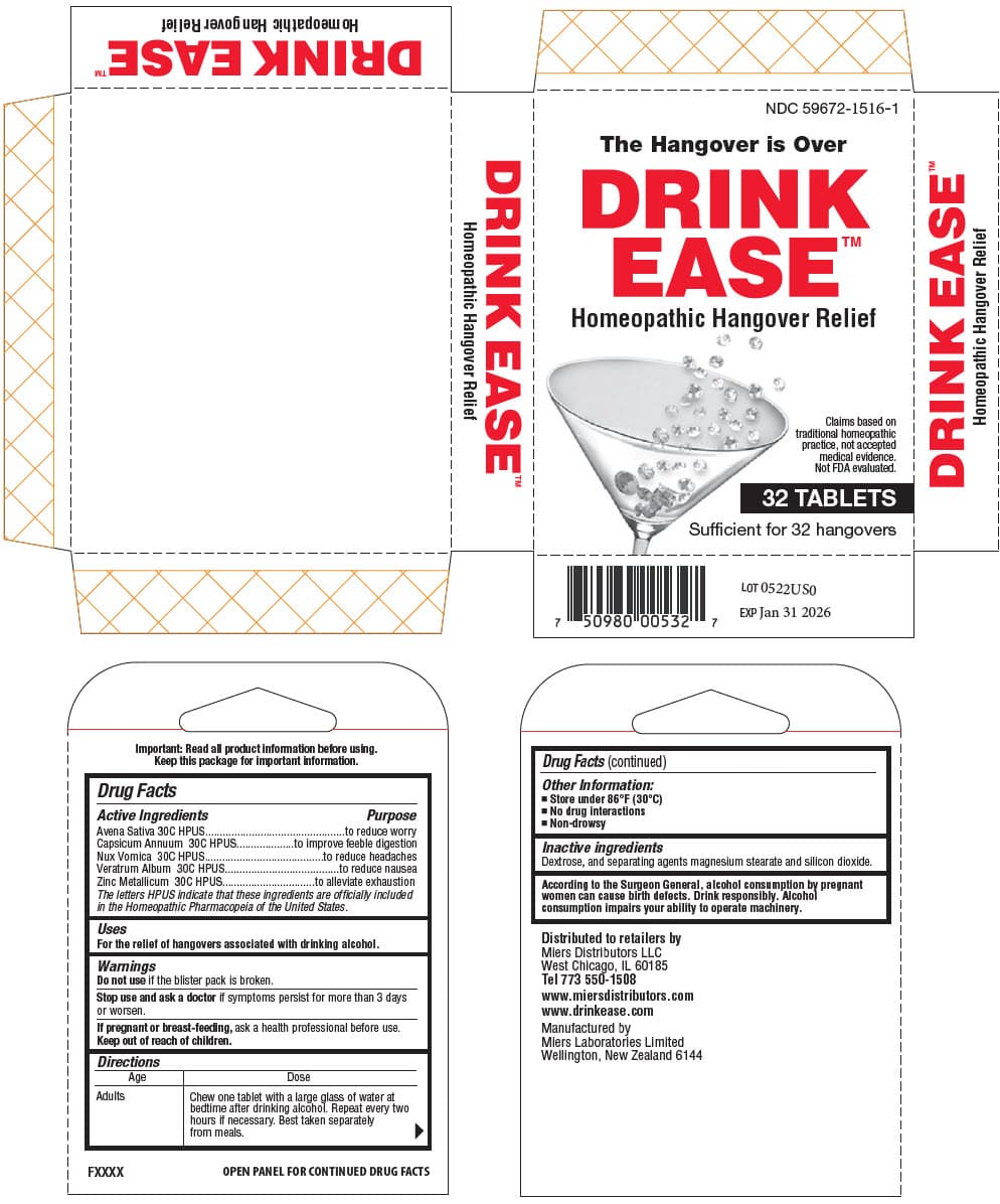 Drink Ease package label