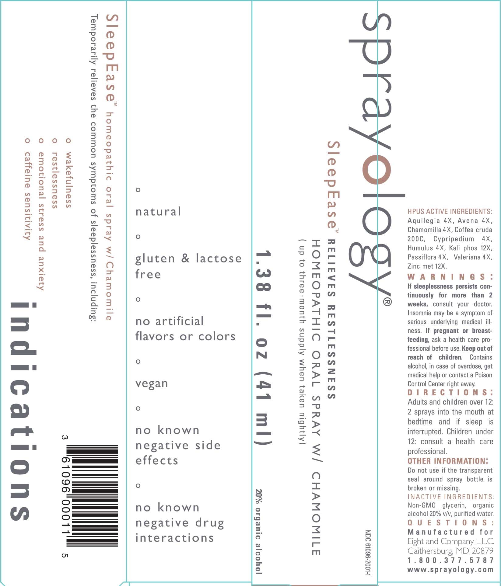 Sleepease package label