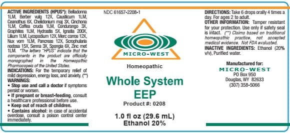 Whole System Eep package label