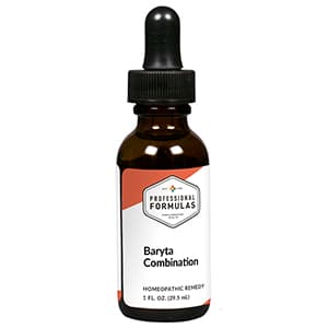 Baryta Combination package label