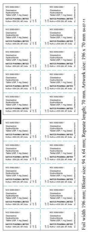 Granisetron Hydrochloride package label