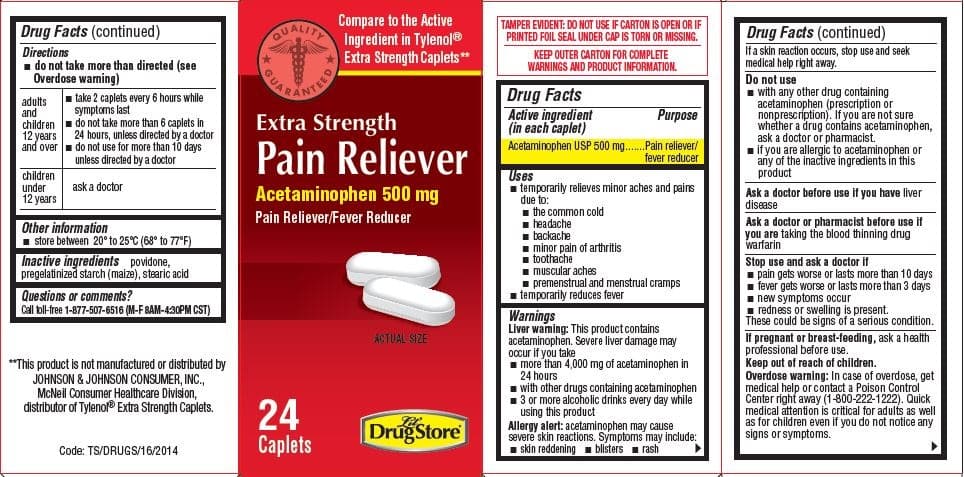 Pain Reliever package label