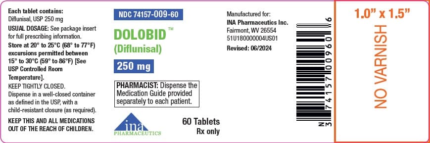 Dolobid package label