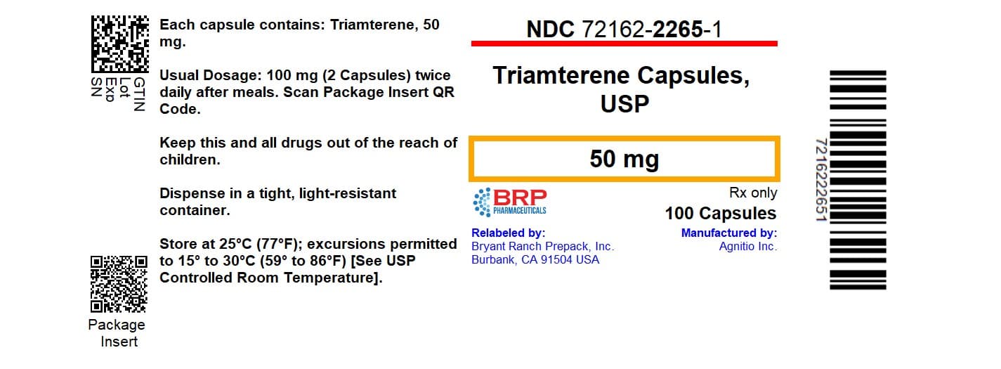 Triamterene Capsules package label