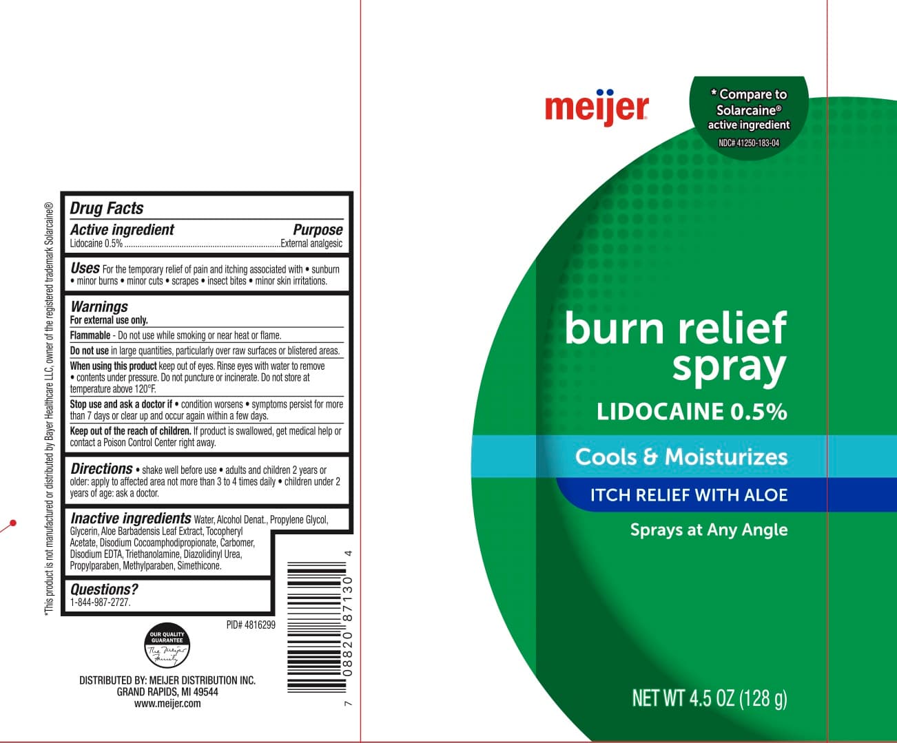 Lidocaine 0.5% package label