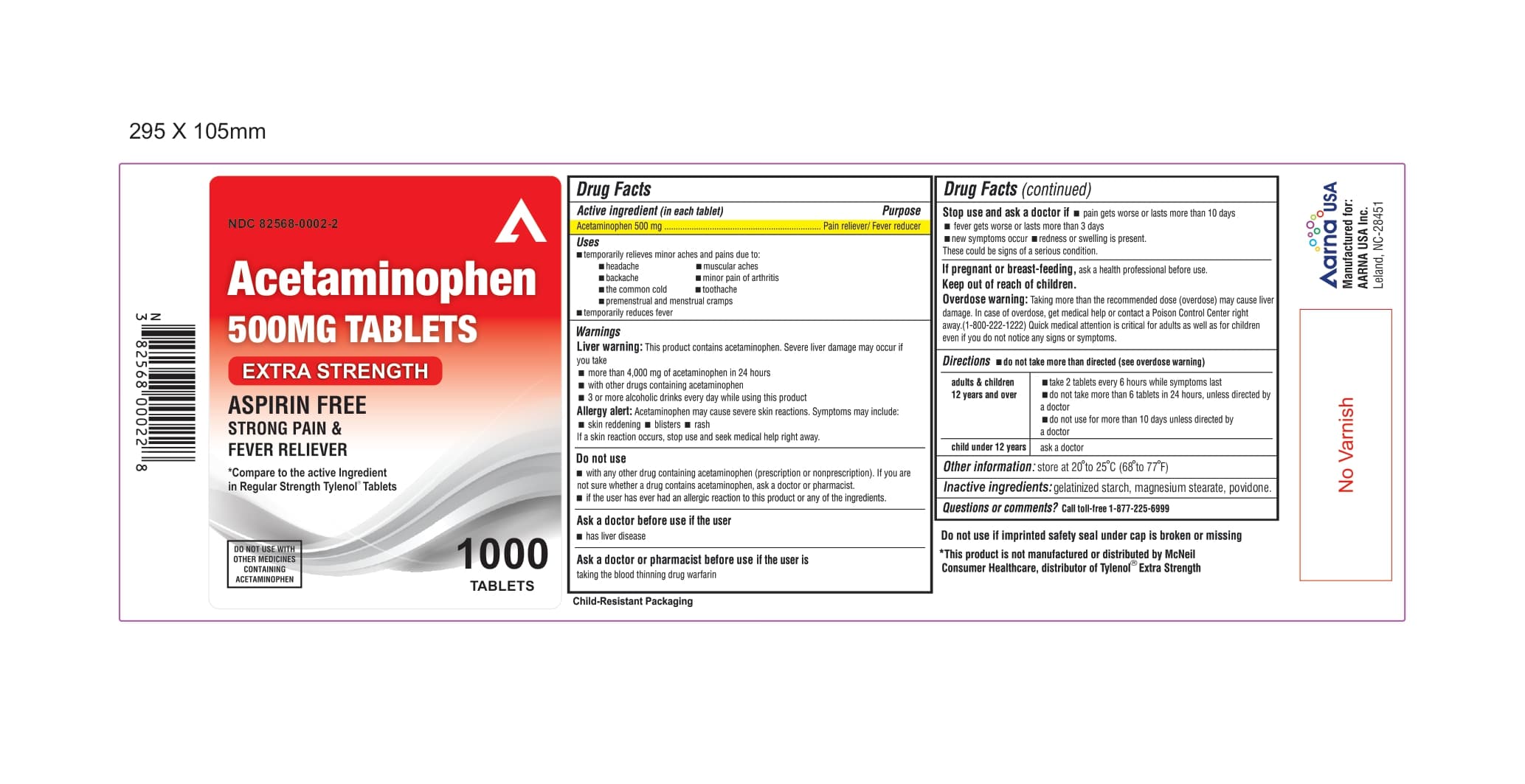 Vitapirena package label