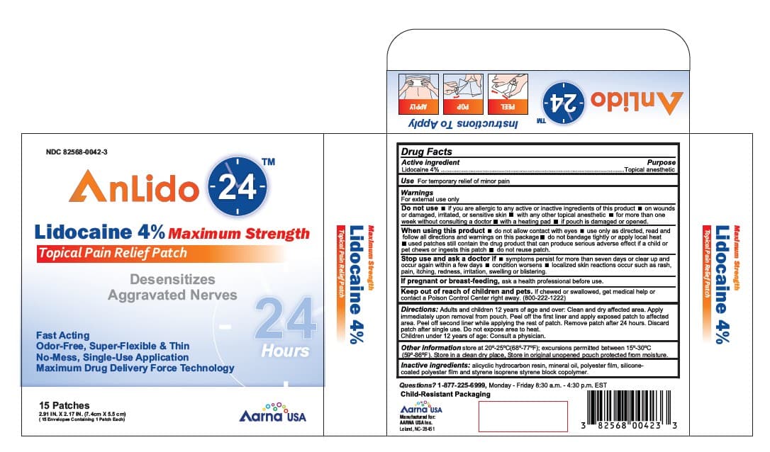 Lidocaine 4% Maximum Strength 24 Hr package label