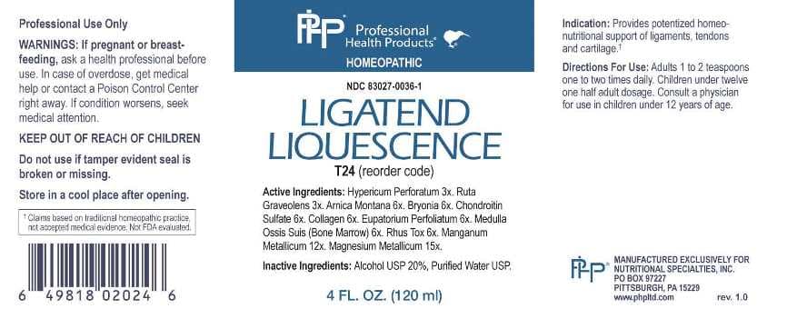 Ligatend Liquescence package label