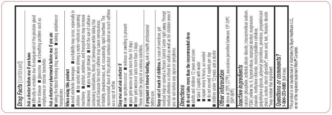 Menstrual Pain Relief Complete package label