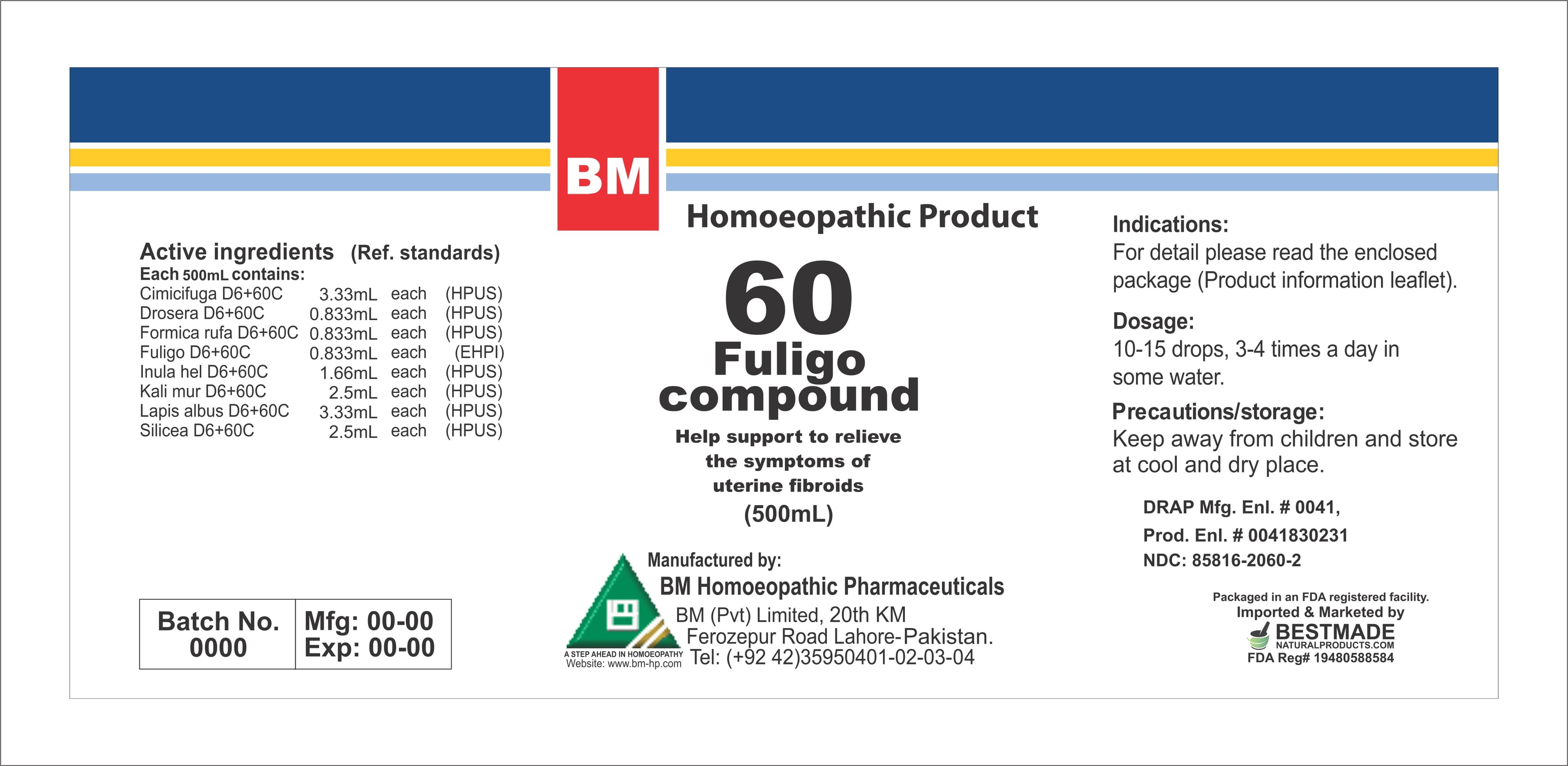 Fuligo package label