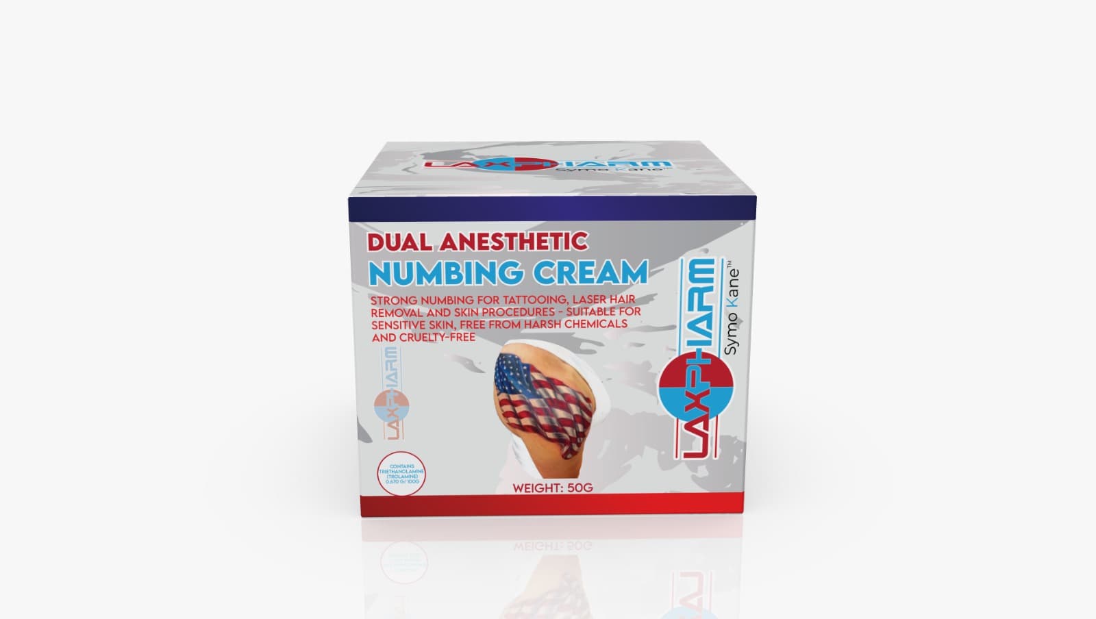 Dual Anesthetic Numbing package label